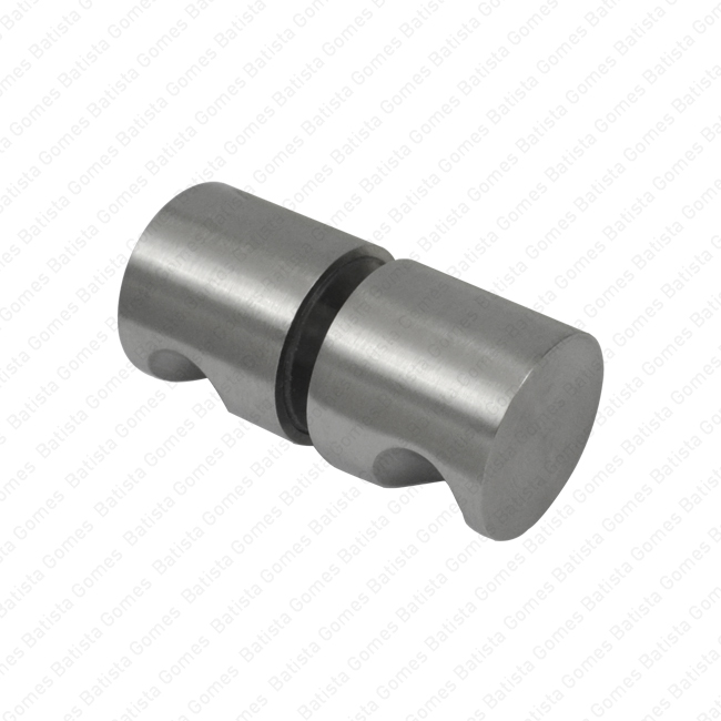 Puxador duplo fixo �30x28 para portas vidro ou madeira - INOX 304